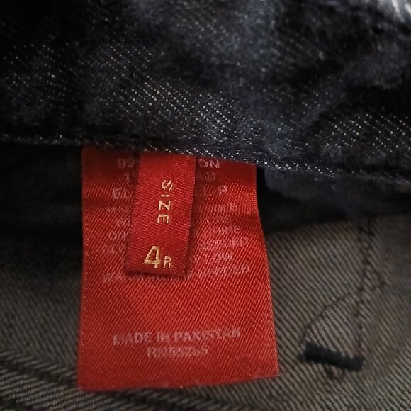 Vintage Express Jeans Size 4 Stella Fit & Flare Low Rise Dark Wash Denim '04 - Picture 9 of 10